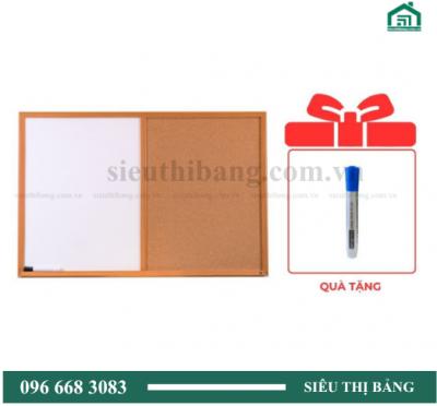 Bảng Combo Ghim Lie - Từ Trắng Khung gỗ