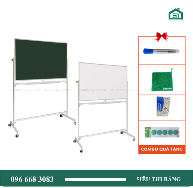 Bảng Di Động 2 Mặt Xanh Trắng