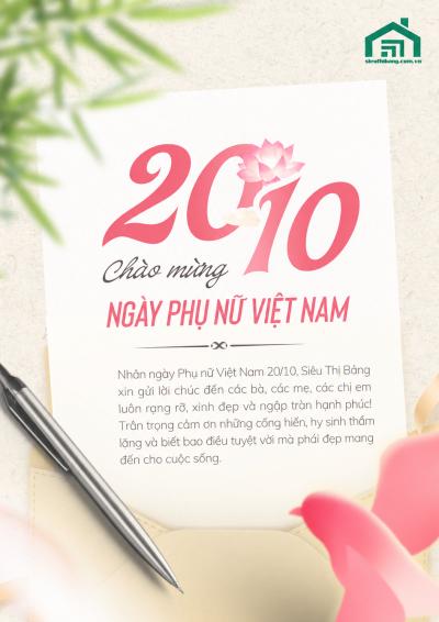 Mừng ngày Phụ nữ Việt Nam 20/10 | Siêu Thị Bảng