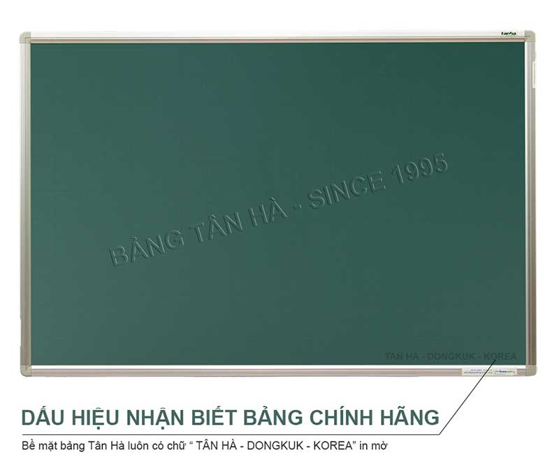 dấu hiệu nhận biết bảng từ xanh h&agrave;n quốc khung th28